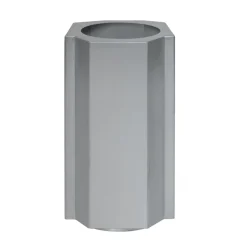 Louise Roe Garden Details & Accessories*Funki pot S 36 cm, Brushed Aluminium Silver-coloured
