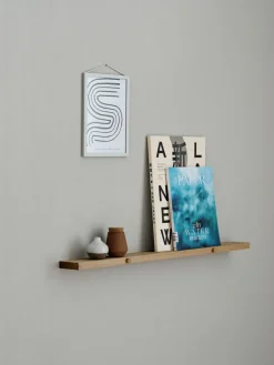 MOEBE Shelves & Shelving Systems*Gallery shelf picture strip 70 cm, Oak Brown