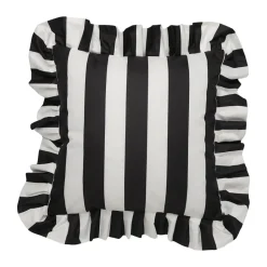 Garden Glory Garden Details & Accessories*Outdoor cushion with frill 45x45 cm, -white Black