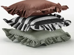 Garden Glory Garden Details & Accessories*Outdoor cushion with frill 45x45 cm, Brown