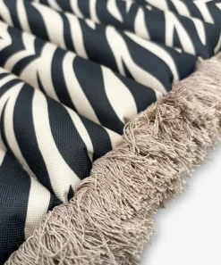Garden Glory Garden Details & Accessories|Seat Cushions & Pads*Outdoor seat cushion bench, Zebra fringe Beige