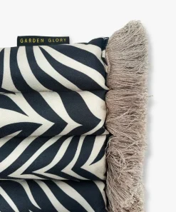 Garden Glory Garden Details & Accessories|Seat Cushions & Pads*Outdoor seat cushion bench, Zebra fringe Beige