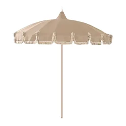 Garden Glory Sun Protection*parasol, fringe Beige