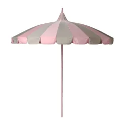Garden Glory Sun Protection*parasol, -beige stripe Pink