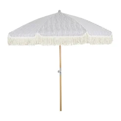 Brafab Sun Protection*Gatsby parasol, Grey stripe, Ø185 cm Beige