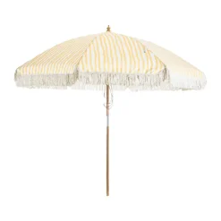 Brafab Sun Protection*Gatsby parasol, Yellow stripe, Ø256 cm Beige