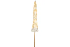 Brafab Sun Protection*Gatsby parasol, Yellow stripe, Ø256 cm Beige