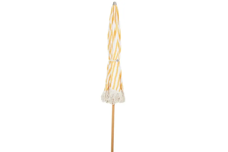 Brafab Sun Protection*Gatsby parasol, Yellow stripe, Ø256 cm Beige