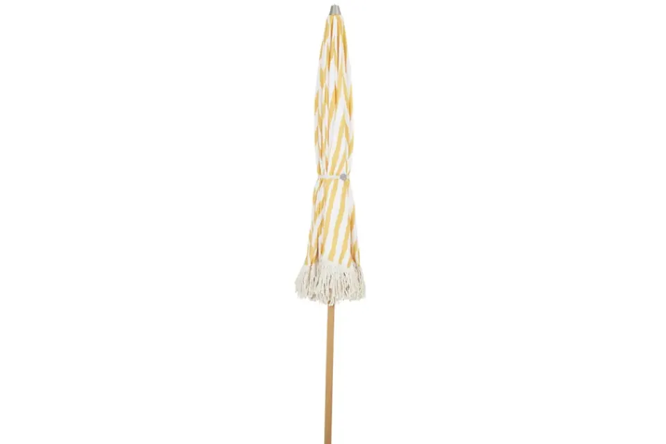 Brafab Sun Protection*Gatsby parasol, Yellow stripe, Ø185 cm Beige