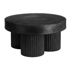 NORR11 Coffee Tables*Gear coffee table low Ø70 cm, Earth, Ø70 cm Black