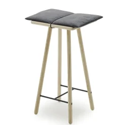 Fritz Hansen Bar Stools*Georg barstool low, Oak BrownGrey