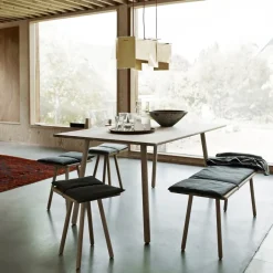 Fritz Hansen Benches*Georg bench, Oak BrownGrey