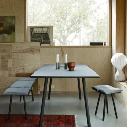 Fritz Hansen Stools*Georg stool, black-painted oak GreyBlack
