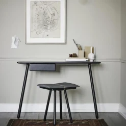 Fritz Hansen Stools*Georg stool, black-painted oak GreyBlack