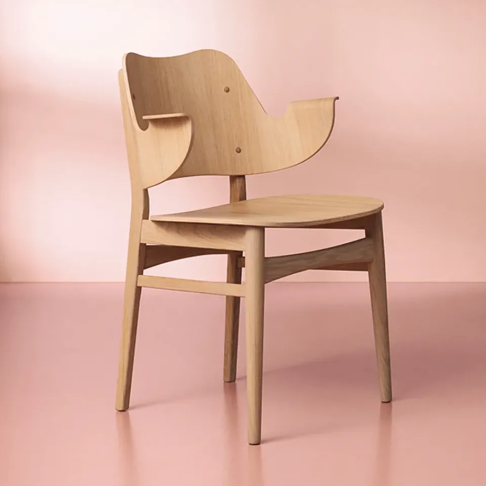 Warm Nordic Chairs*Gesture chair, White oiled oak Beige