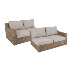 Brafab Garden Sofas & Garden Benches*Glendon sofa module, Rustic-beige, right and left end, 2 pieces Brown