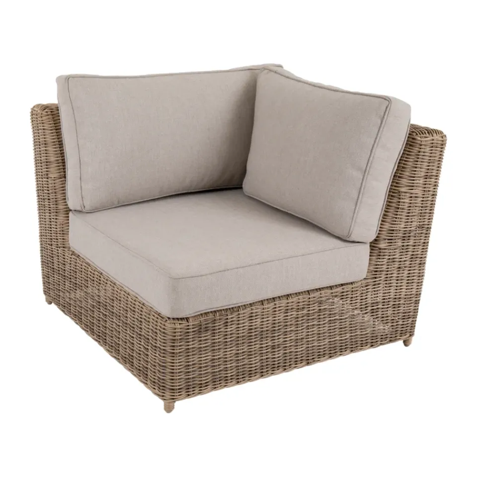 Brafab Garden Sofas & Garden Benches*Glendon sofa module, Rustic-beige, corner Brown