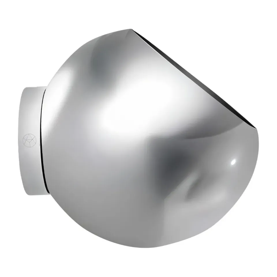 AYTM Garden Details & Accessories*Globe flower pot vägg Ø17 cm, Silver Silver-coloured