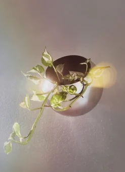 AYTM Garden Details & Accessories*Globe flower pot wall Ø21 cm, Silver Silver-coloured