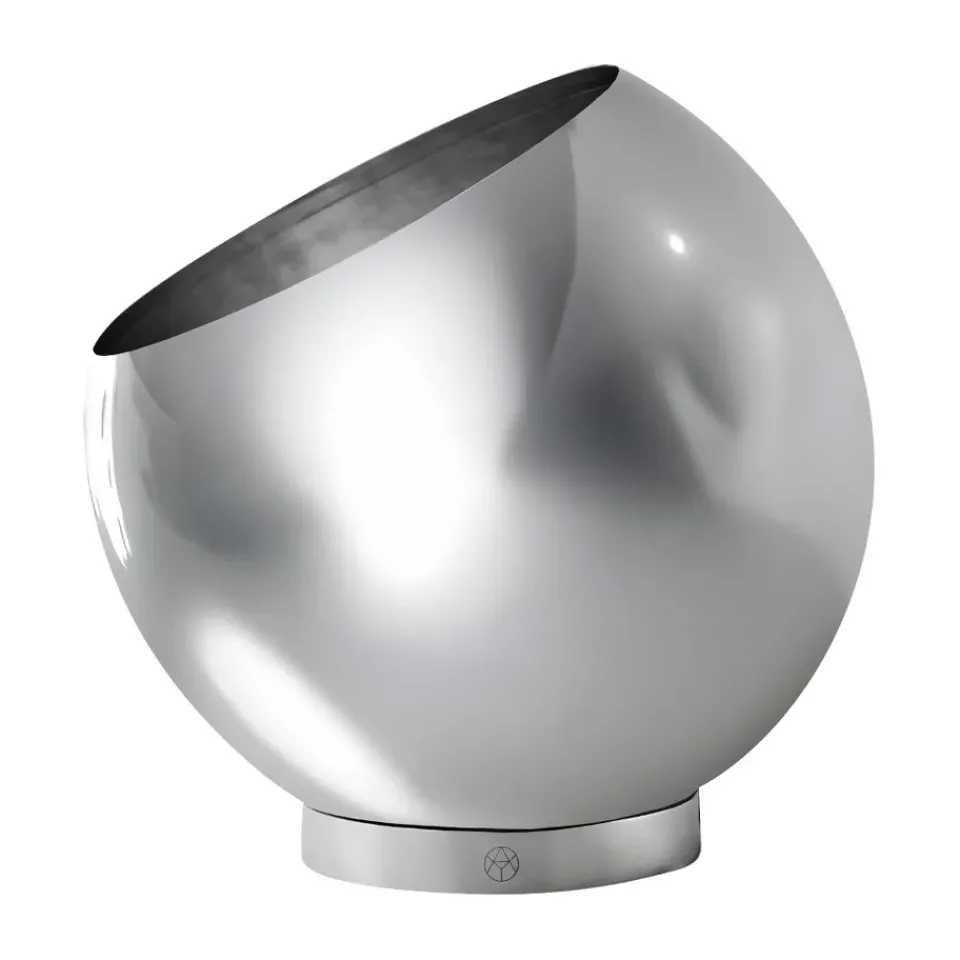 AYTM Garden Details & Accessories*Globe flowerpot Ø30 cm, Silver Silver-coloured