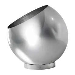 AYTM Garden Details & Accessories*Globe flowerpot Ø17 cm, Silver Silver-coloured