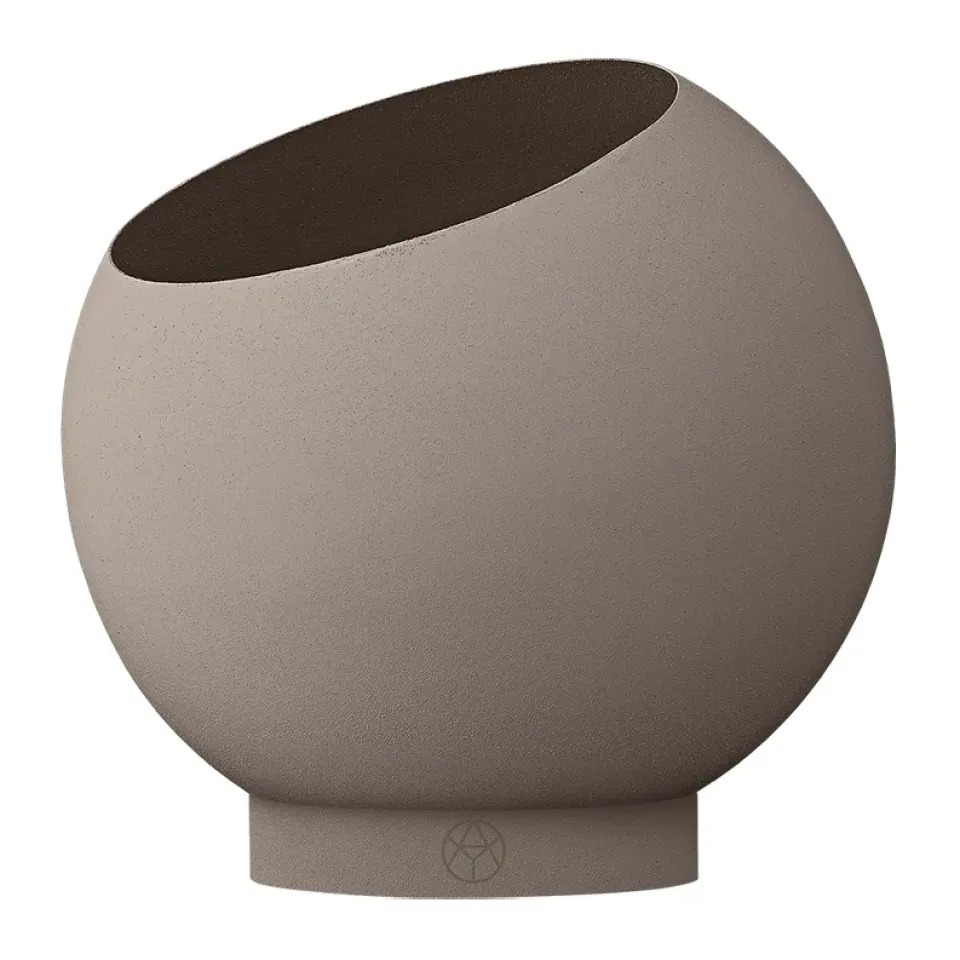 AYTM Garden Details & Accessories*Globe flowerpot Ø17 cm, Taupe GreyBeige