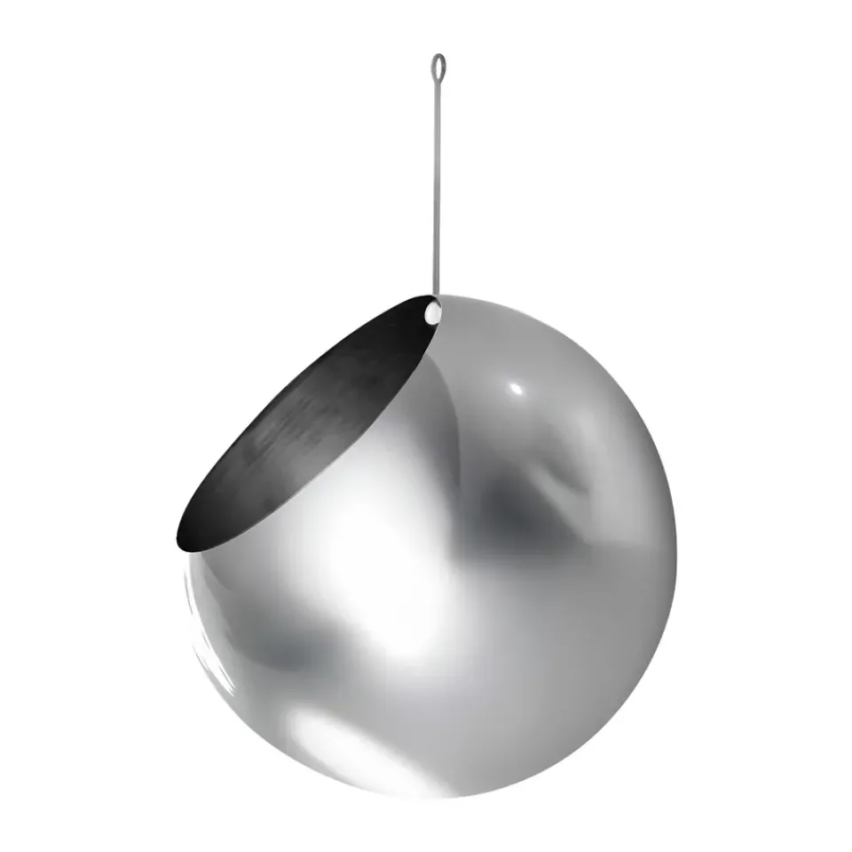 AYTM Garden Details & Accessories*GLOBE hanging pot Ø17 cm h28 cm, Silver Silver-coloured