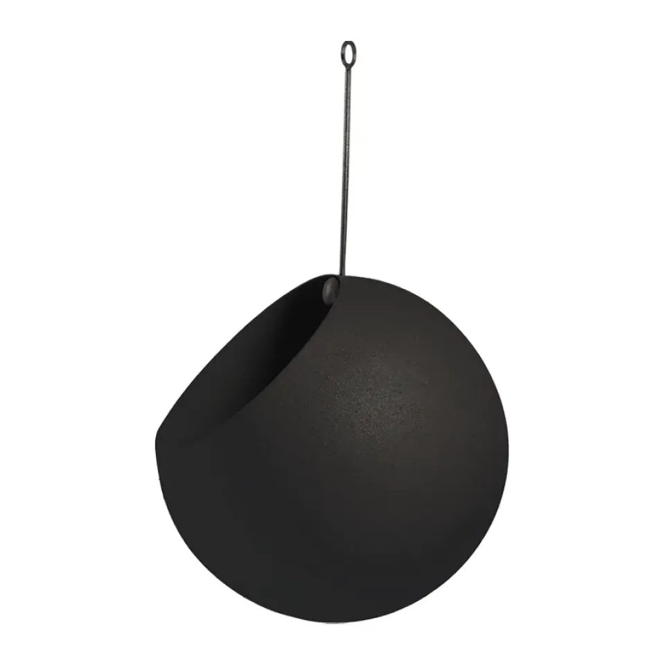 AYTM Garden Details & Accessories*GLOBE hanging pot Ø17 cm h28 cm, Black