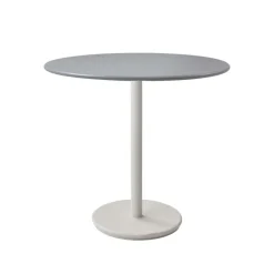 Cane-line Balcony Furniture|Table For Outdoor Use*Go coffee table Ø80 cm, Light -white Grey