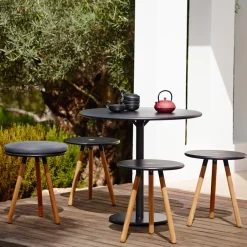 Cane-line Table For Outdoor Use|Balcony Furniture*Go coffee table Ø80 cm, - White