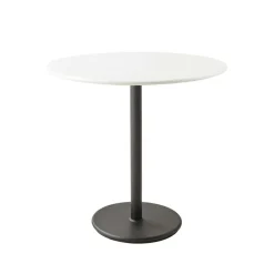 Cane-line Balcony Furniture|Table For Outdoor Use*Go coffee table Ø80 cm, -lava grey White