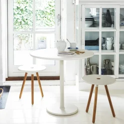 Cane-line Balcony Furniture|Table For Outdoor Use*Go coffee table Ø80 cm, -lava grey White