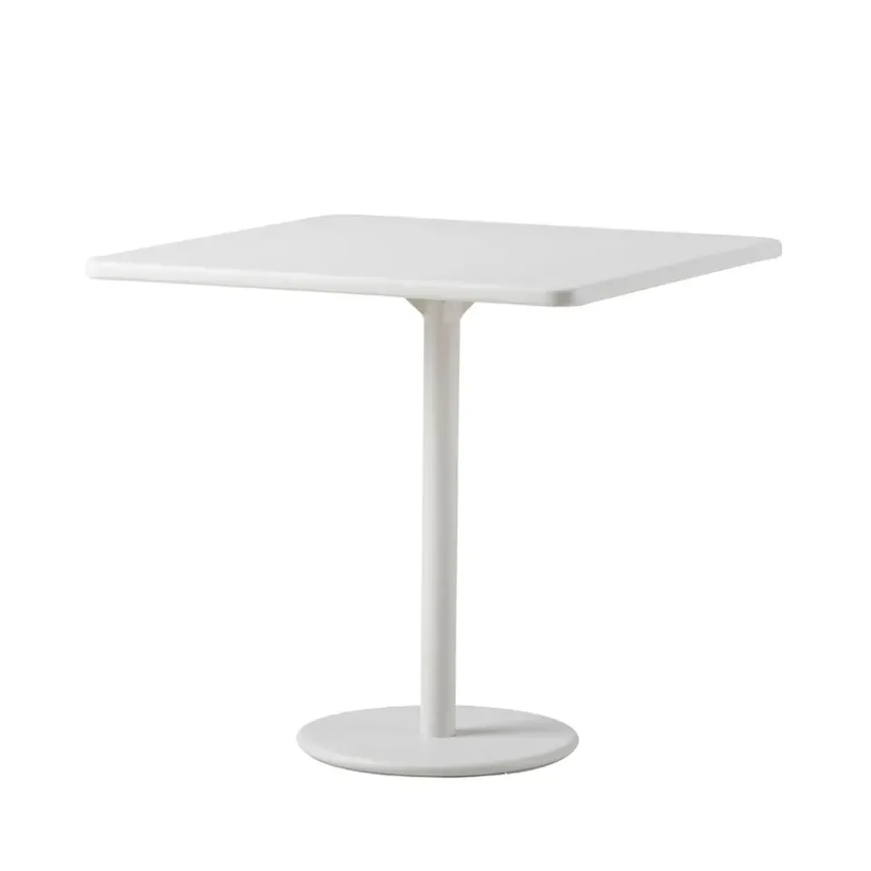 Cane-line Table For Outdoor Use|Balcony Furniture*Go coffee table 75x75 cm, Vit-vit White