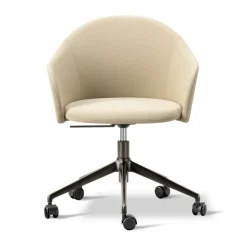 Fredericia Furniture Office Chairs*Gomo Armchair armchair swivel base 5-star, Mylla 221-flint Beige