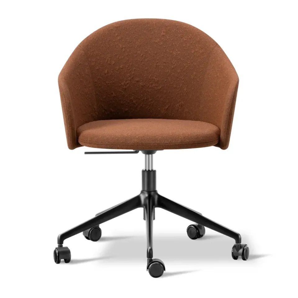 Fredericia Furniture Office Chairs*Gomo Armchair armchair swivel base 5-star, Myr 362-black Brown