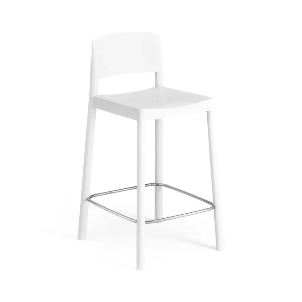 Swedese Bar Stools*Grace bar stool 63 cm, Ash glazed White