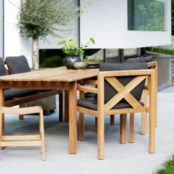 Cane-line Table For Outdoor Use*Grace dining table, Teak Brown