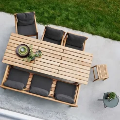Cane-line Table For Outdoor Use*Grace dining table, Teak Brown