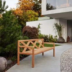 Cane-line Garden Sofas & Garden Benches*Grace 3-seater bench, Light , teak Grey