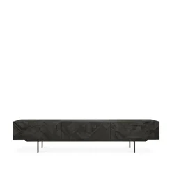 Ethnicraft Dressers & Sideboards|T.V & Media Units*Graphic media cabinet, 242 cm Black