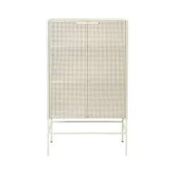 Kristina Dam Studio Display & Glass Cabinets*Grid cabinet, Beige