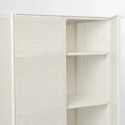 Kristina Dam Studio Display & Glass Cabinets*Grid cabinet, Beige