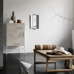 Kristina Dam Studio Display & Glass Cabinets*Grid cabinet, Beige