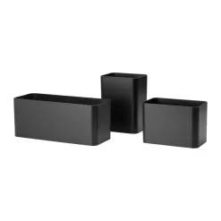 String String Shelves*Grid organizer 3 pieces, Black