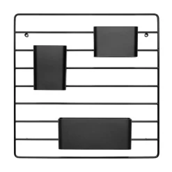 String String Shelves*Grid organizer 3 pieces, Black