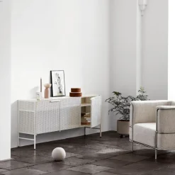 Kristina Dam Studio Dressers & Sideboards*Grid side table, Beige