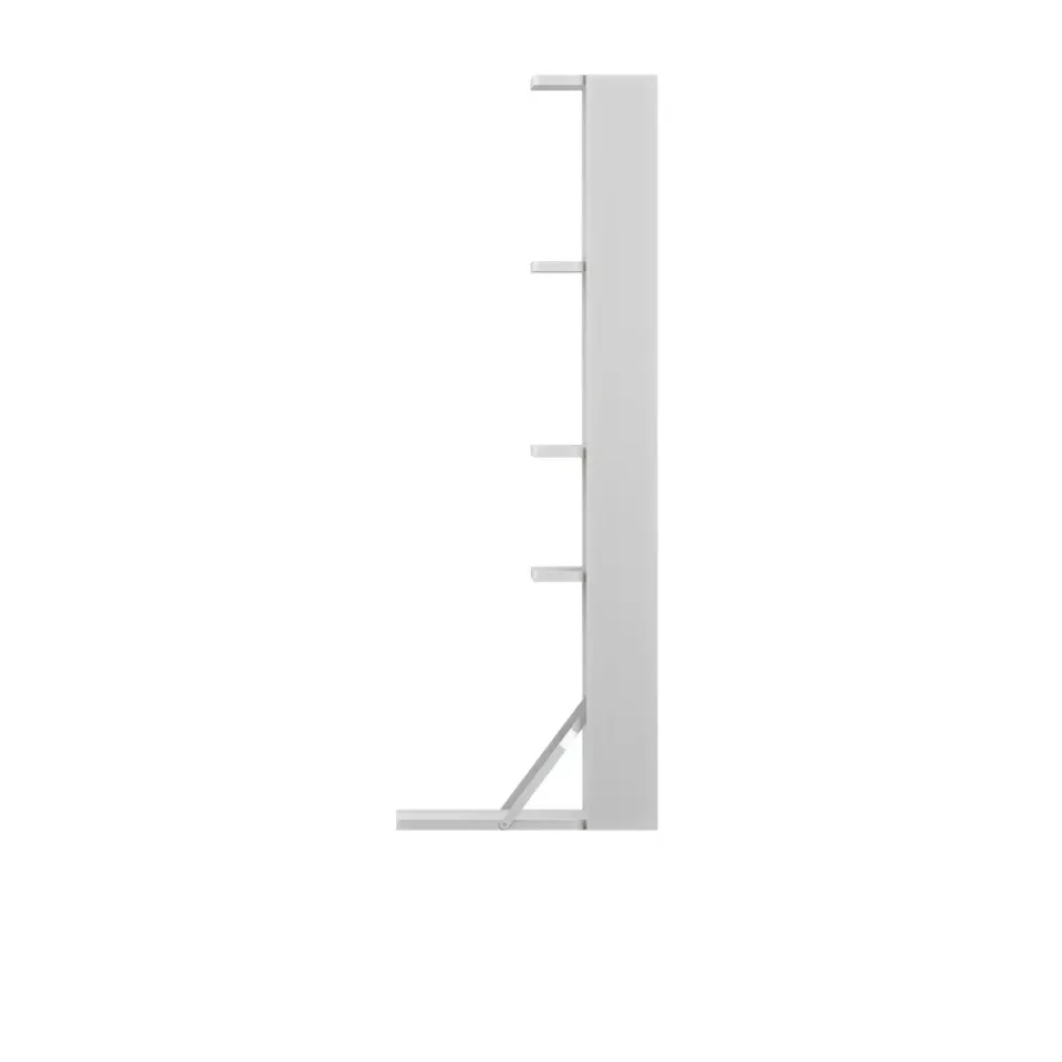 Massproductions Desks*Gridlock - M1-A4-0-D shelf with writing table, stained Ash White