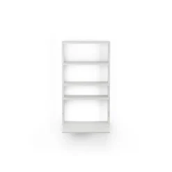 Massproductions Desks*Gridlock - M1-A4-0-D shelf with writing table, stained Ash White