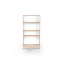 Massproductions Desks*Gridlock - M1-A4-0-D shelf with writing table, Natural Ash Beige