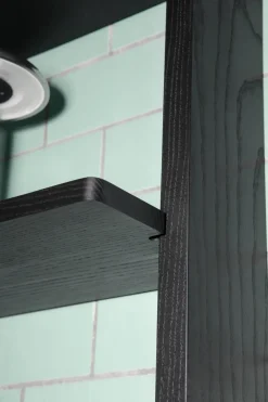 Massproductions Shelves & Shelving Systems*Gridlock Shelf W800 shelf, stained Ash Black